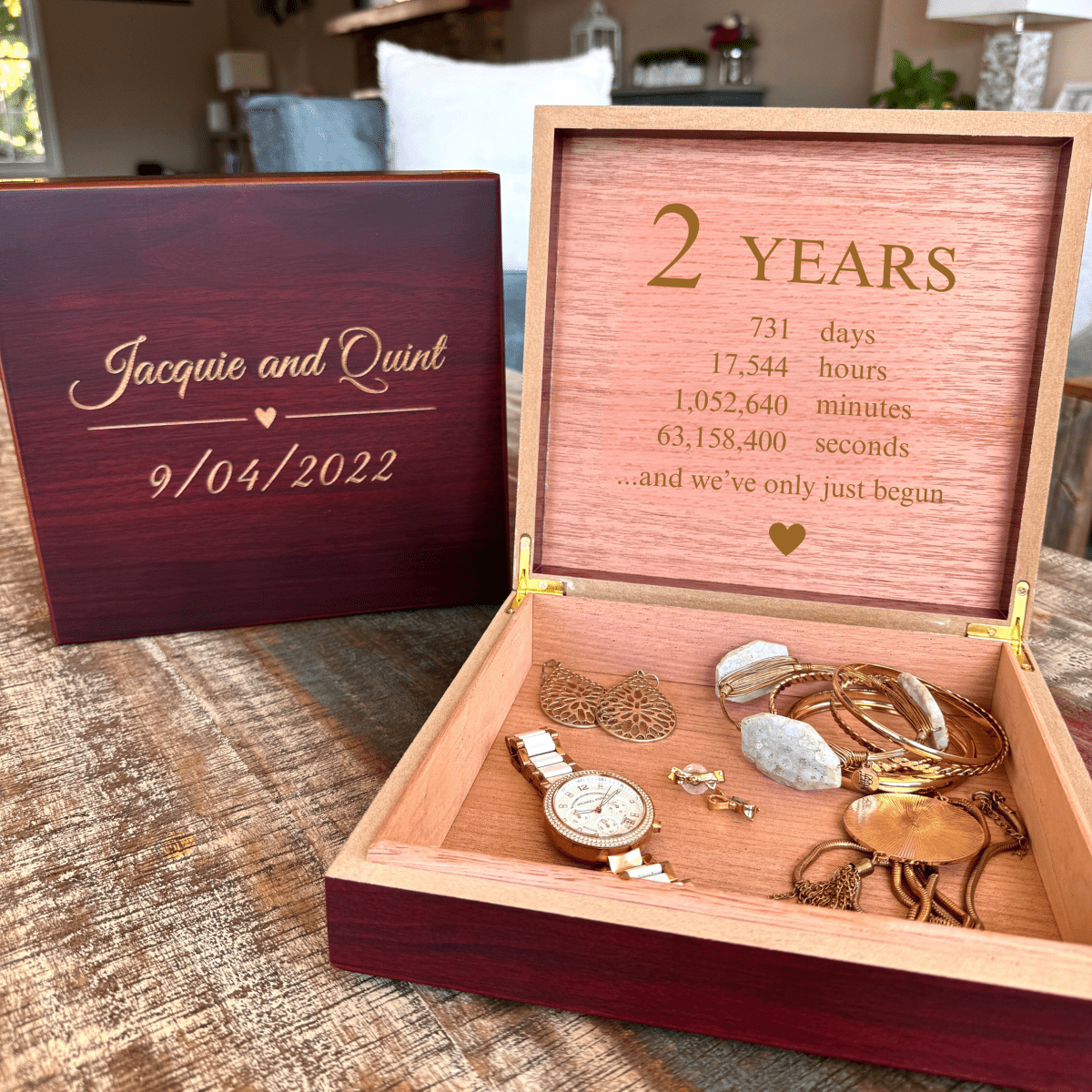 Personalized Keepsake Jewelry Box for her, Customized Gifts for Women by Groovy Girl Gifts