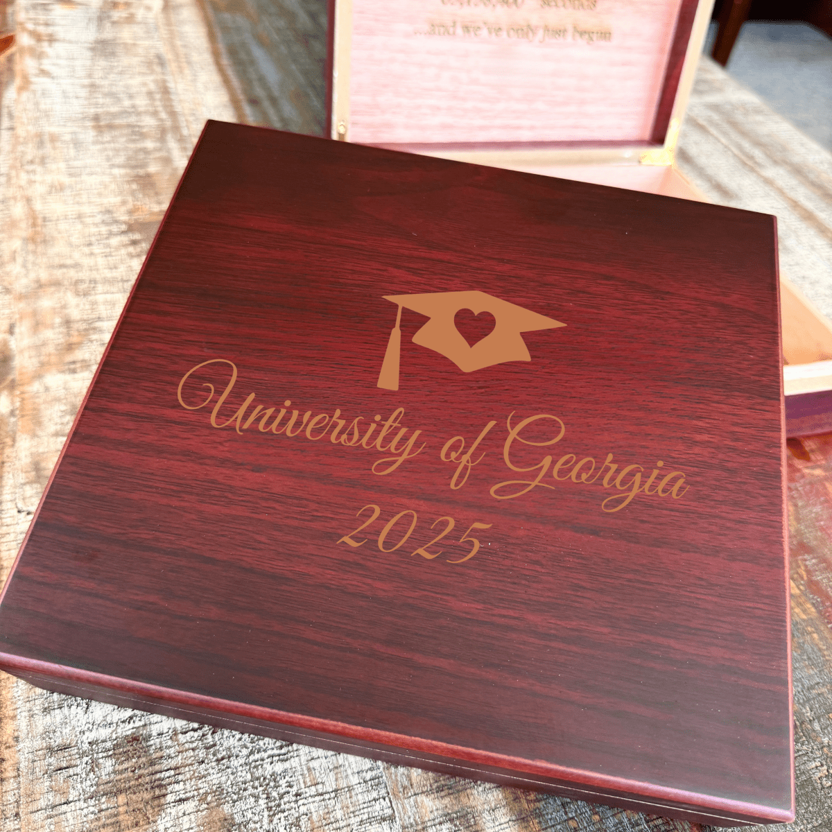 Personalized Graduate's Treasure Keepsake Box for her, Customized Gifts for Women by Groovy Girl Gifts