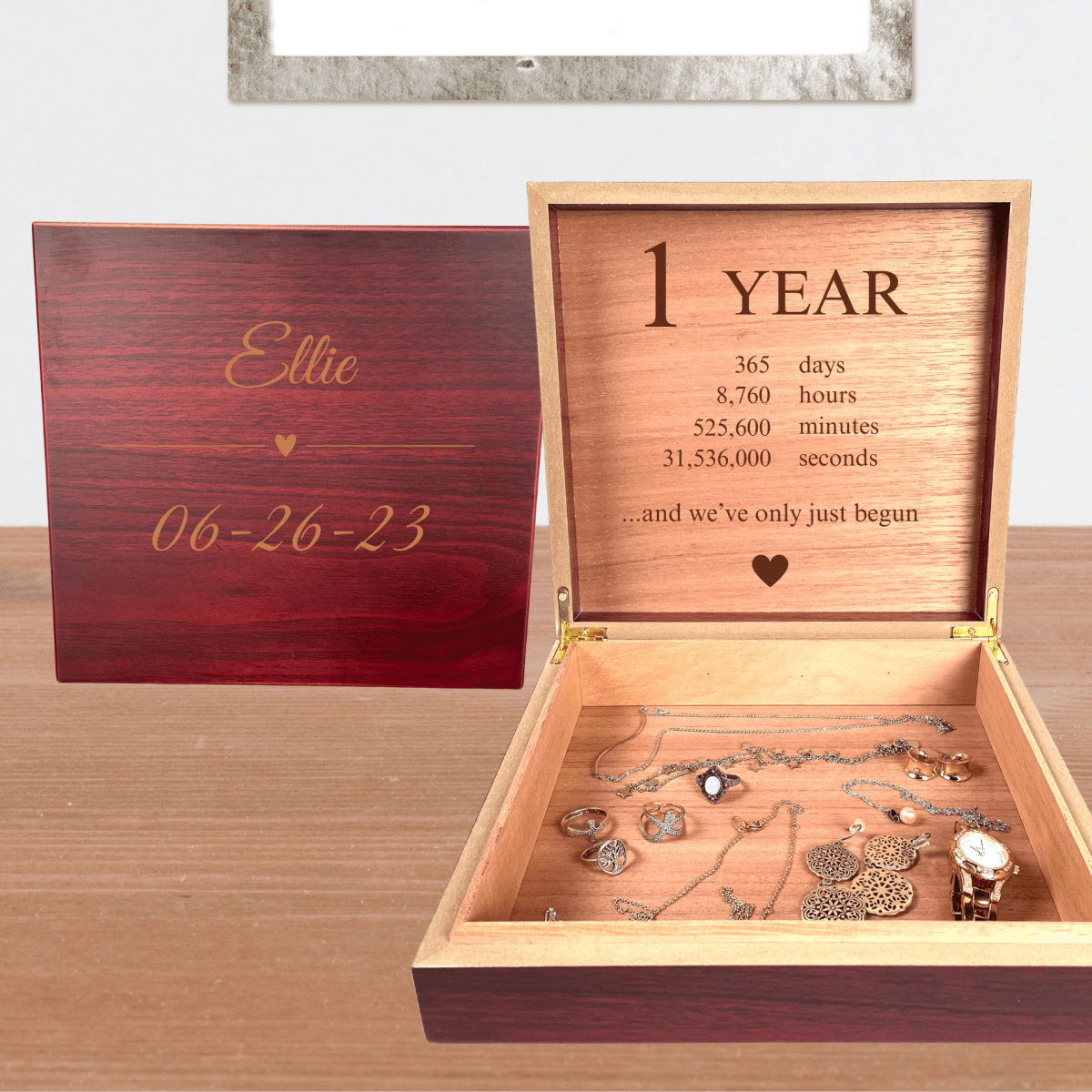 Personalized Personalized Keepsake Jewelry Box for her, Customized Gifts for Women by Groovy Girl Gifts