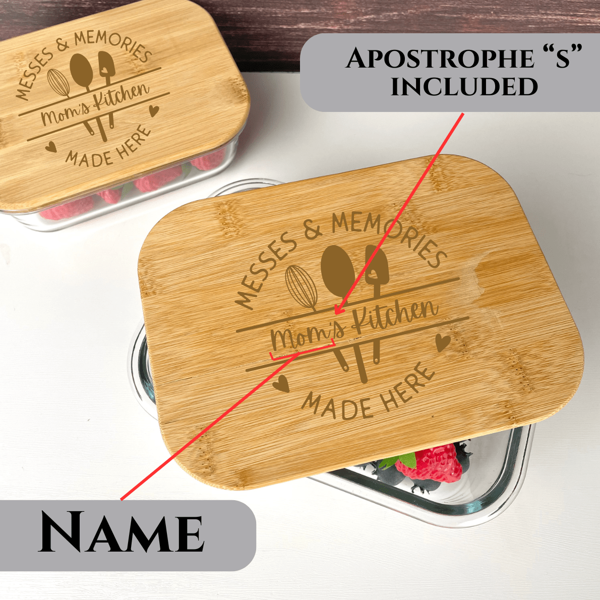 Personalized Blissful Bites Glass Quartet Set for her, Customized Gifts for Women by Groovy Girl Gifts