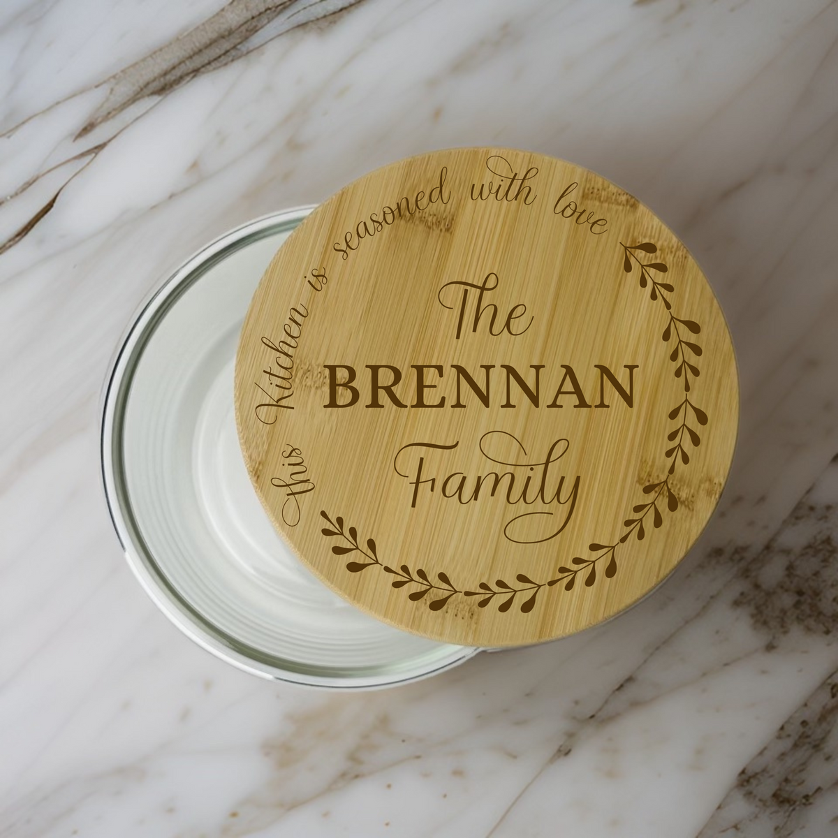 Personalized Heartwarming Homemade Glass Storage Container for her, Customized Gifts for Women by Groovy Girl Gifts