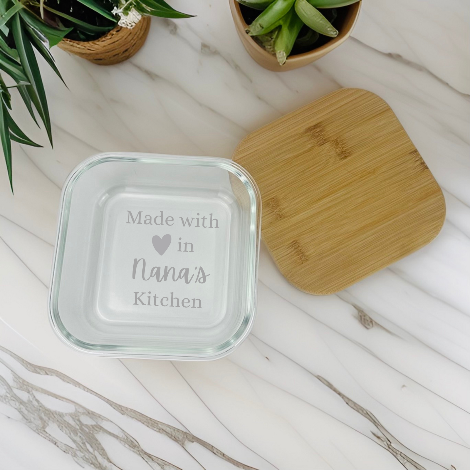 Made With Love Glass Storage Container