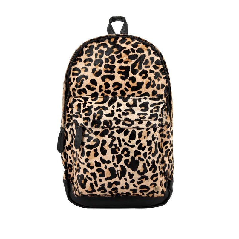 custom printed leather backpack Cowhide Luxe Leather Backpack