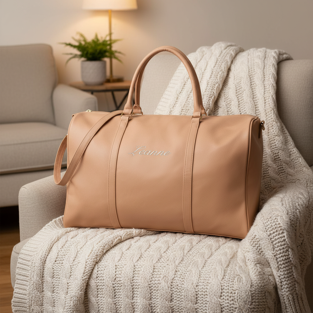 First Class Monogrammed Weekender Bag