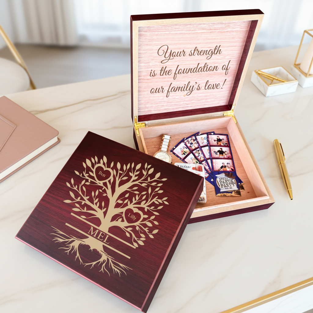 Custom Family Tree Keepsake Box
