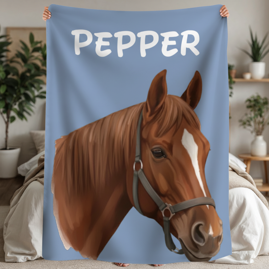Custom Pet Sherpa Blanket