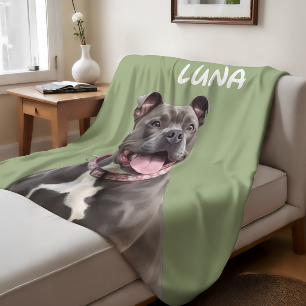 Custom Pet Sherpa Blanket