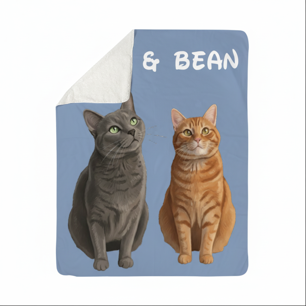 Custom Pet Sherpa Blanket