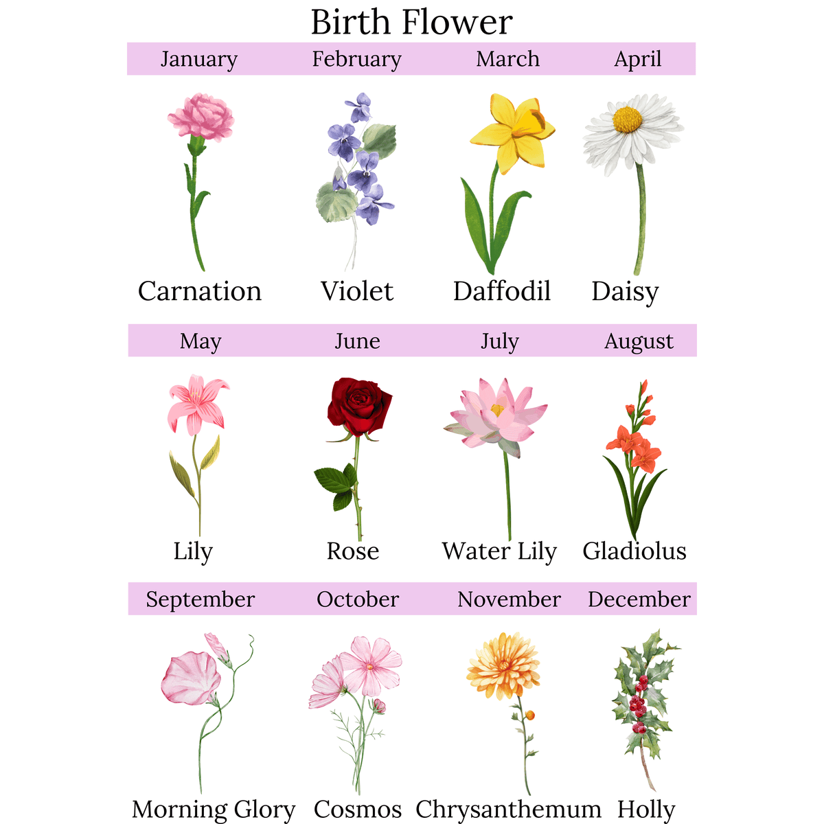 Personalized Maternal Blossoms of Love for her, Customized Gifts for Women by Groovy Girl Gifts