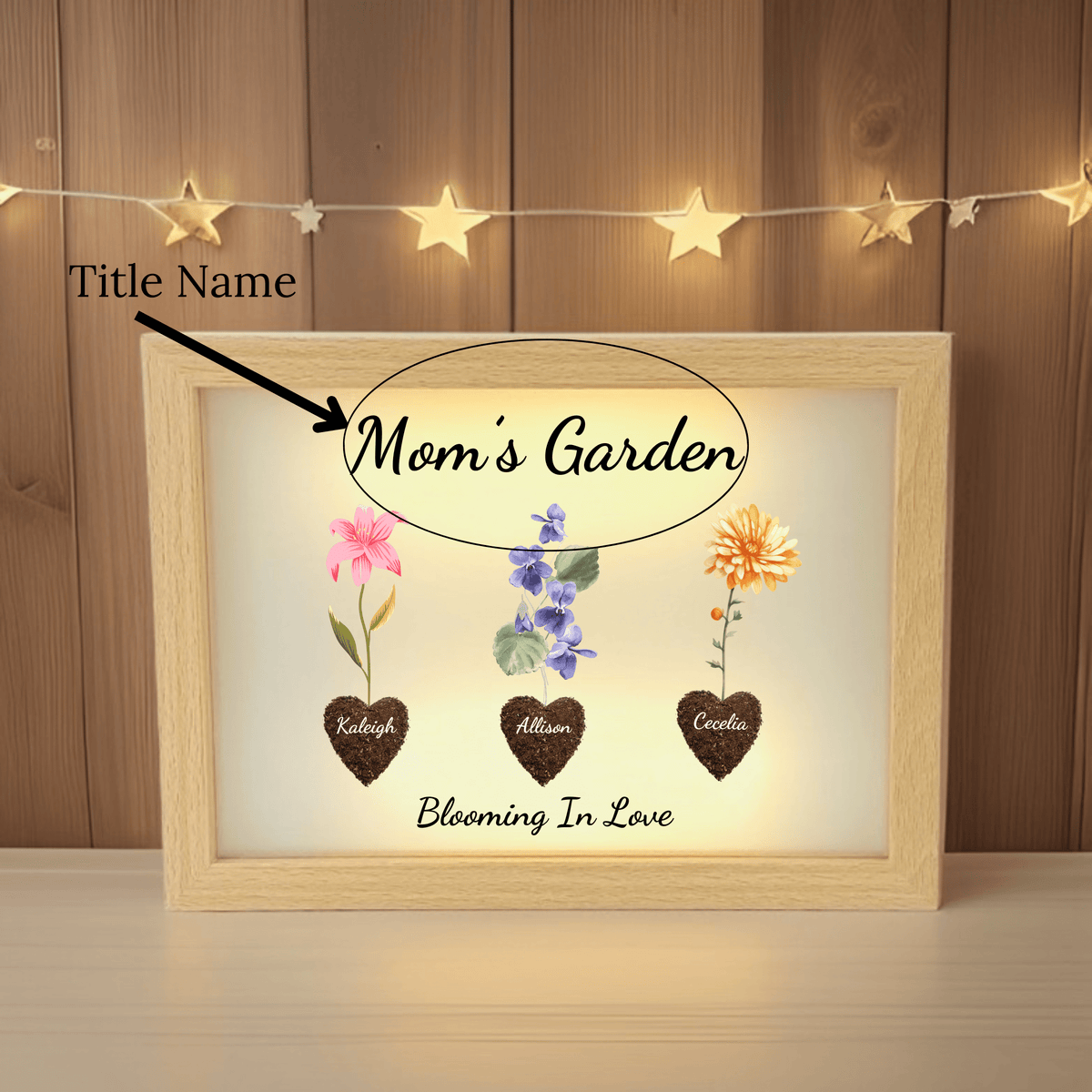 Personalized Maternal Blossoms of Love for her, Customized Gifts for Women by Groovy Girl Gifts