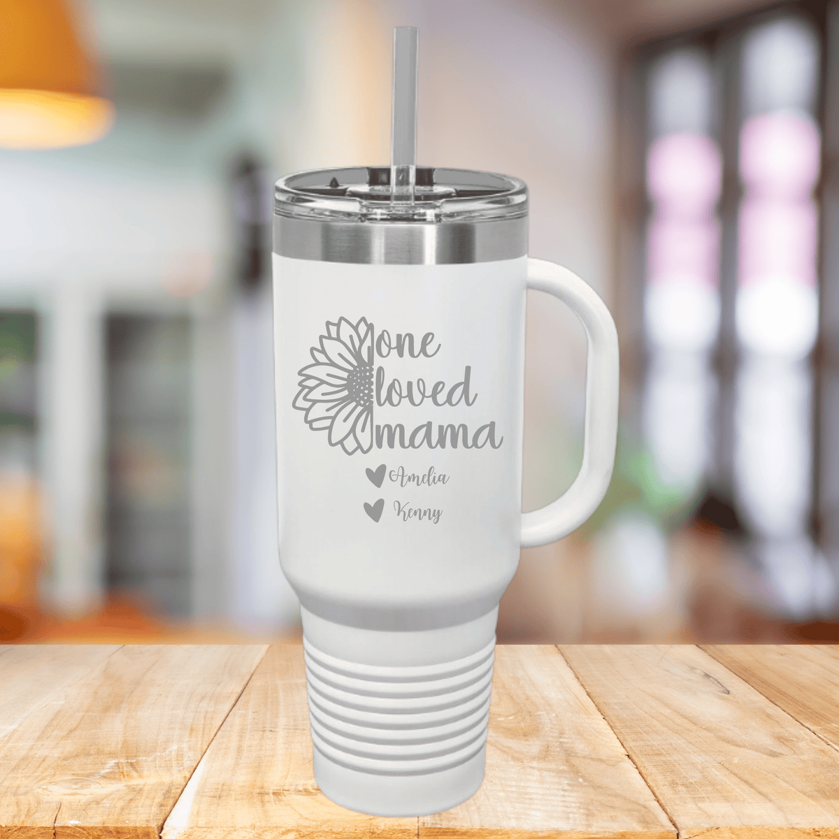 Personalized Mom&#39;s Treasured Drinkware Tumbler for her, Customized Gifts for Women by Groovy Girl Gifts