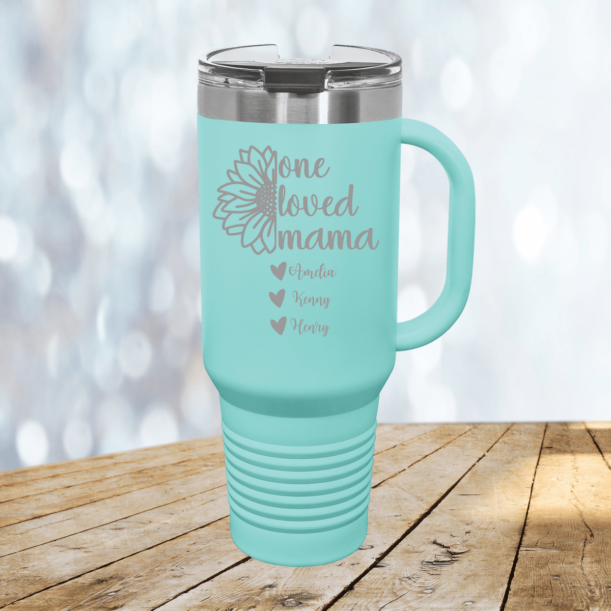 Personalized Mom&#39;s Treasured Drinkware Tumbler for her, Customized Gifts for Women by Groovy Girl Gifts