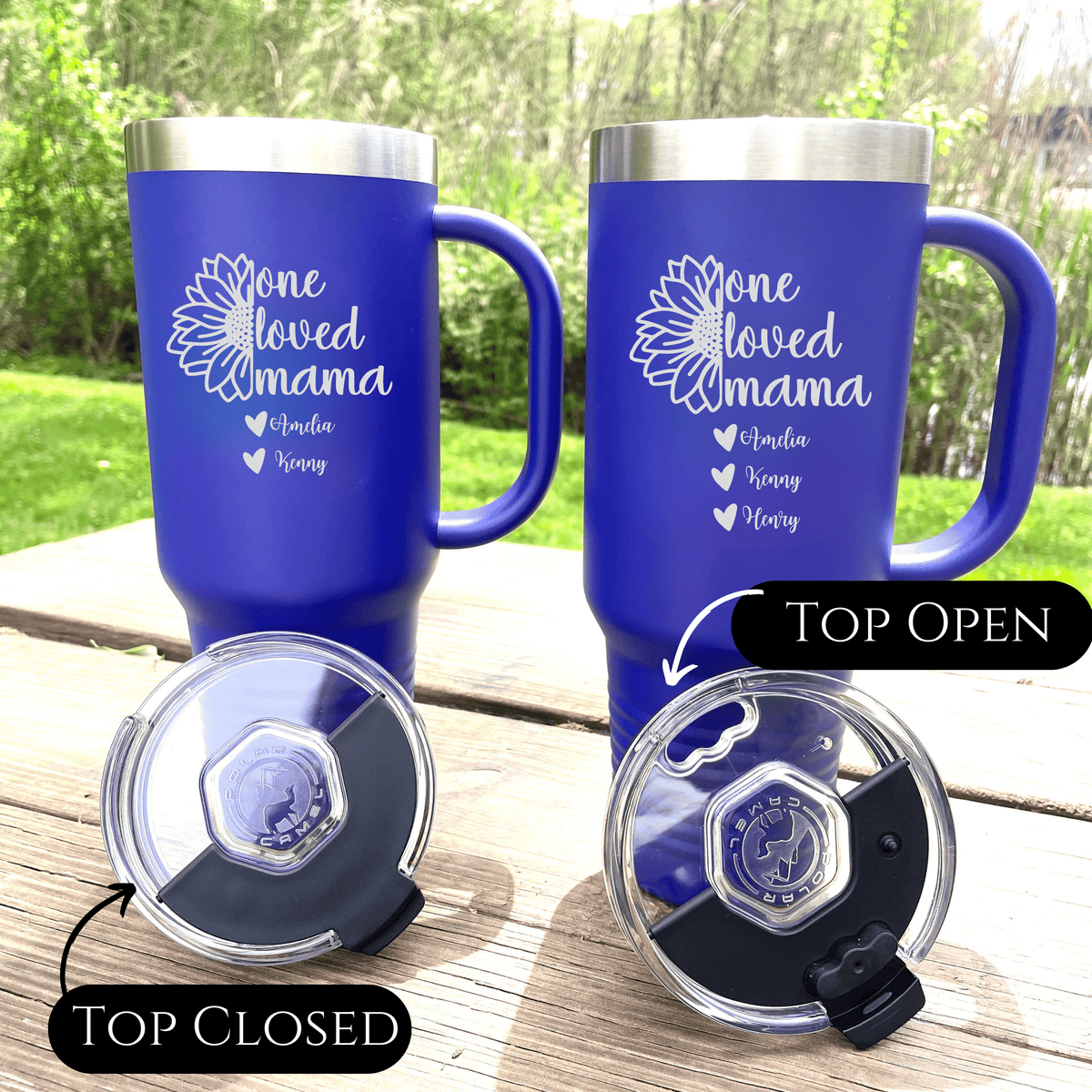 Personalized Mom&#39;s Treasured Drinkware Tumbler for her, Customized Gifts for Women by Groovy Girl Gifts