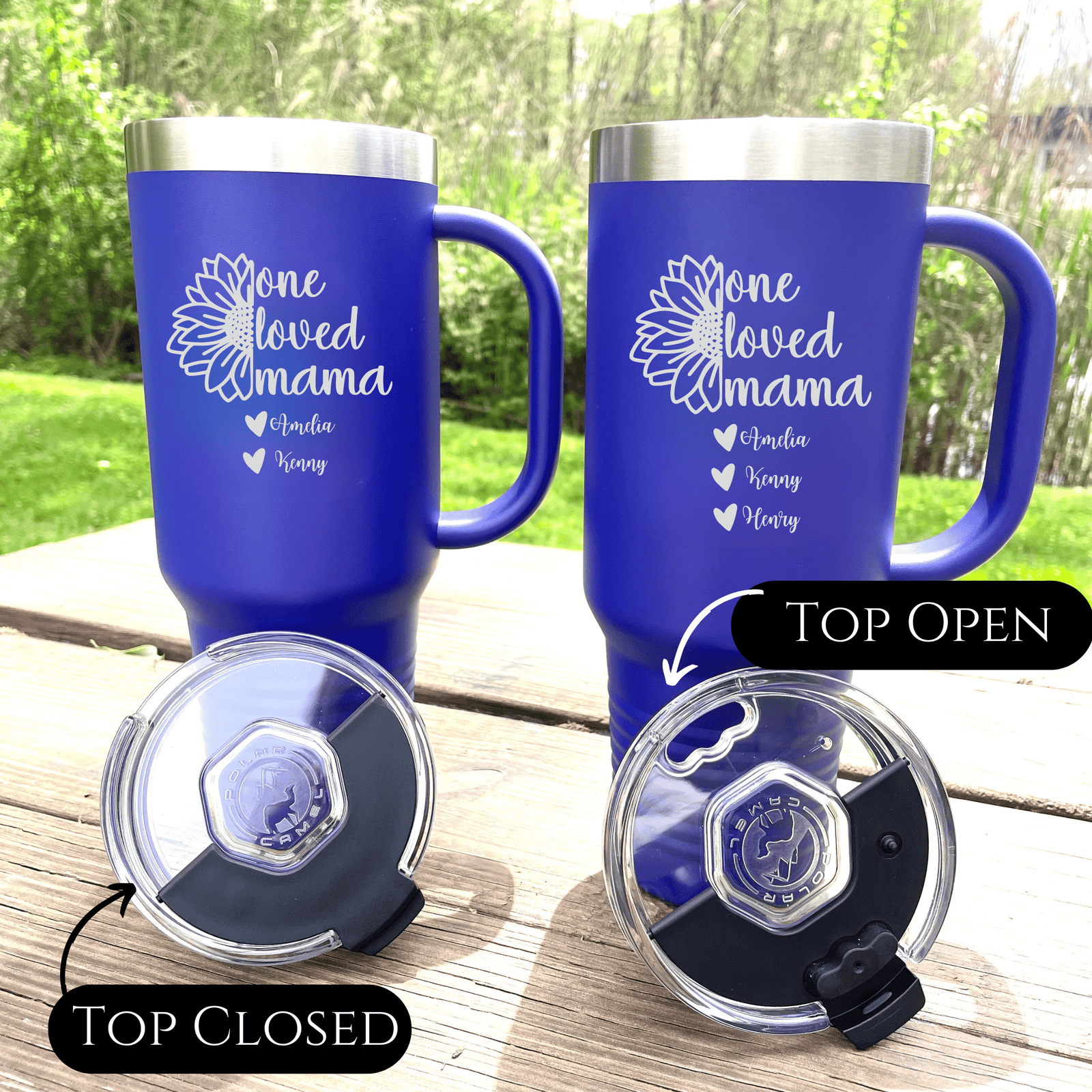 Personalized Mom's Treasured Drinkware Tumbler for her, Customized Gifts for Women by Groovy Girl Gifts