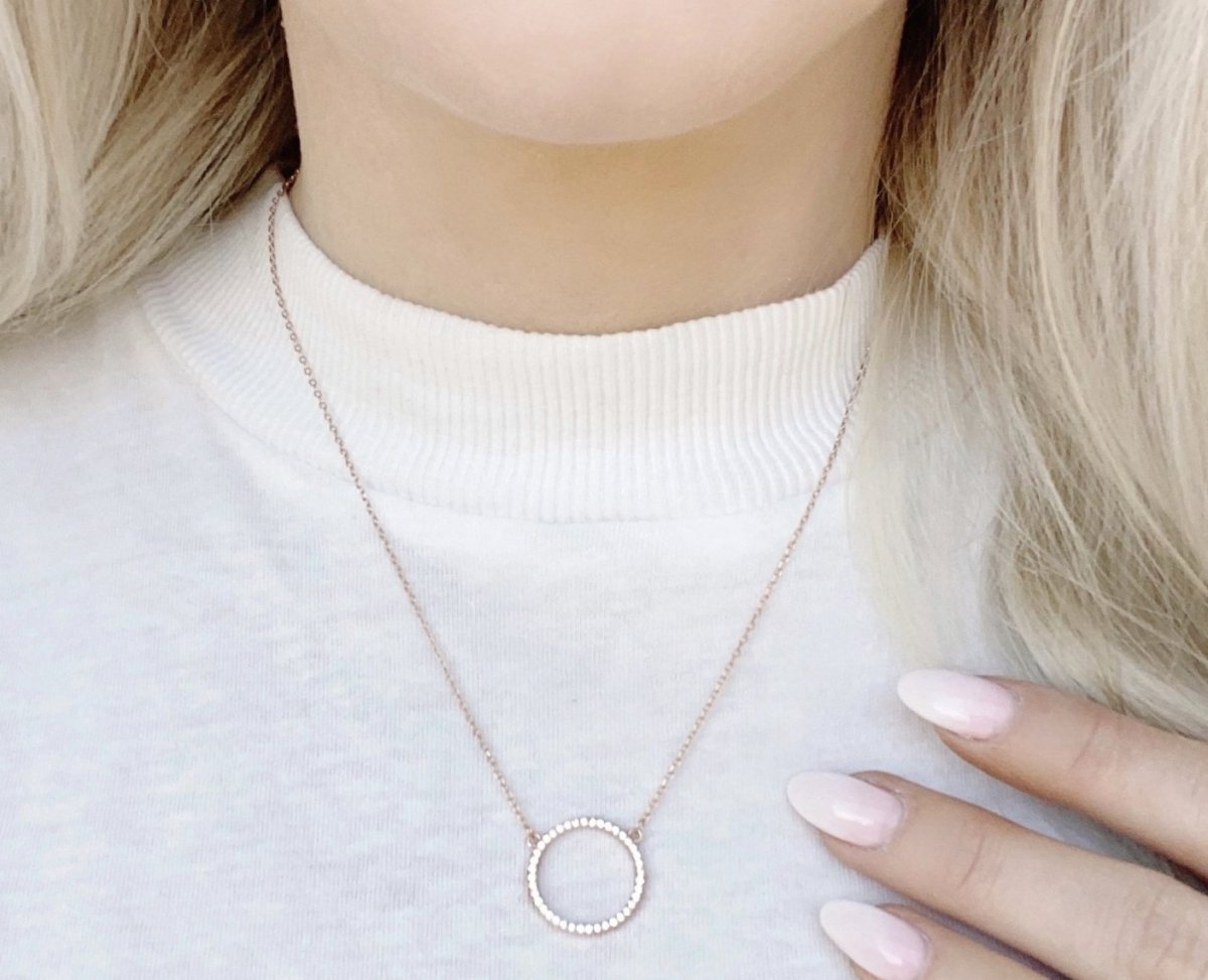 Necklaces Valentine&#39;s Day Circle Necklace