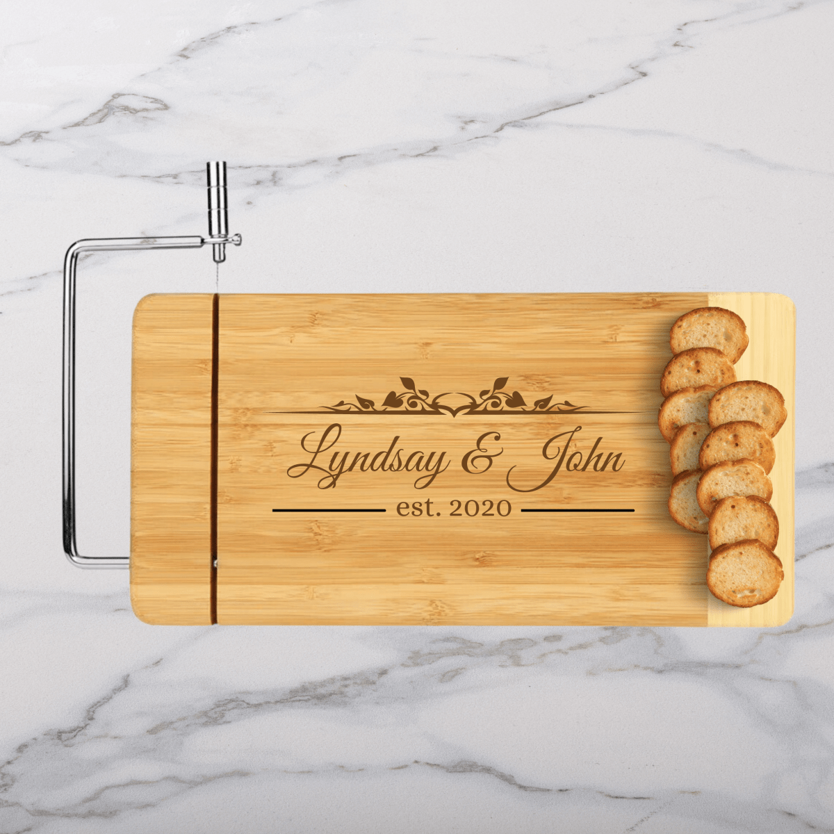 Personalized Our Love Story Cheese Cutting Board for her, Customized Gifts for Women by Groovy Girl Gifts