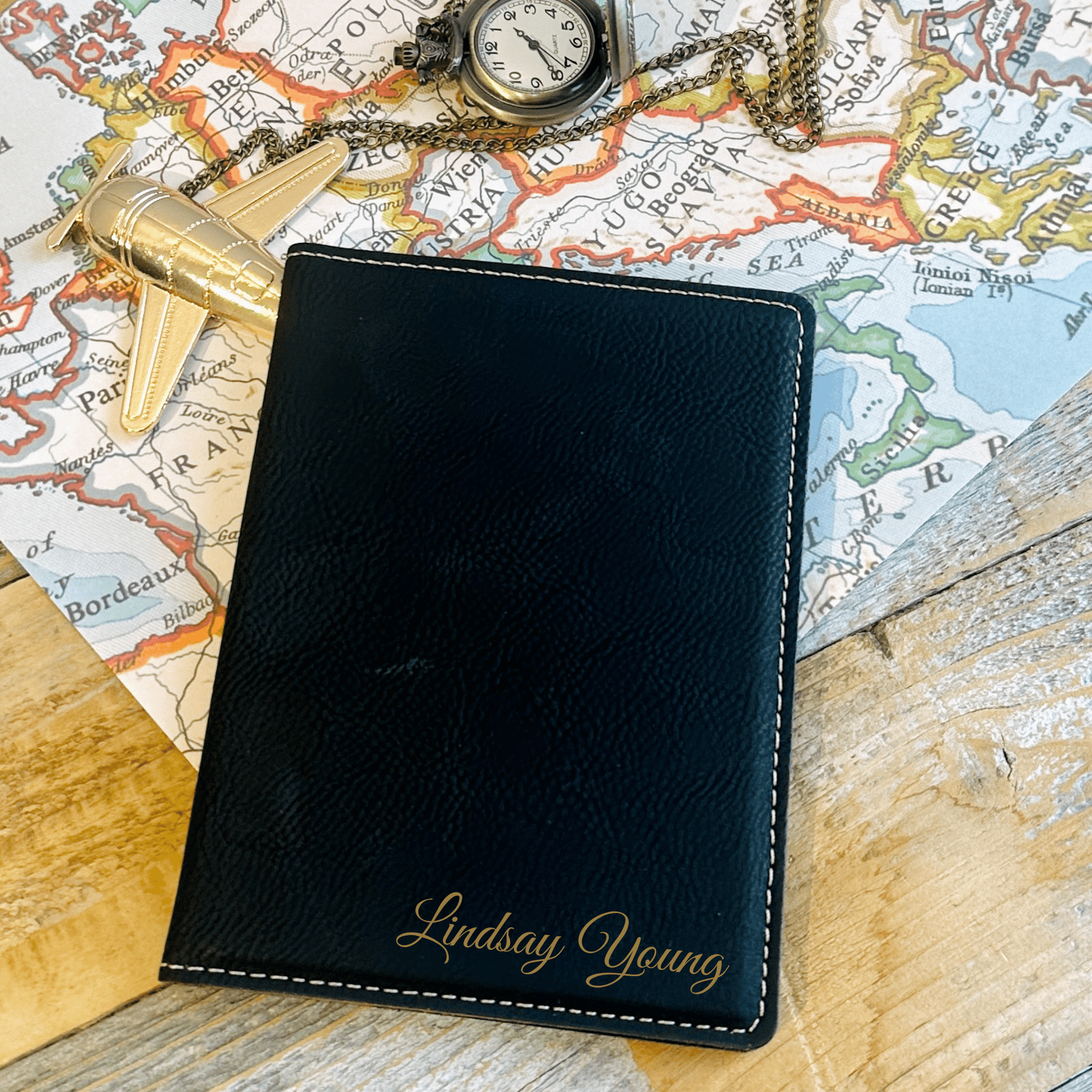 Personalized Travel Partners For Life Set for her, Customized Gifts for Women by Groovy Girl Gifts