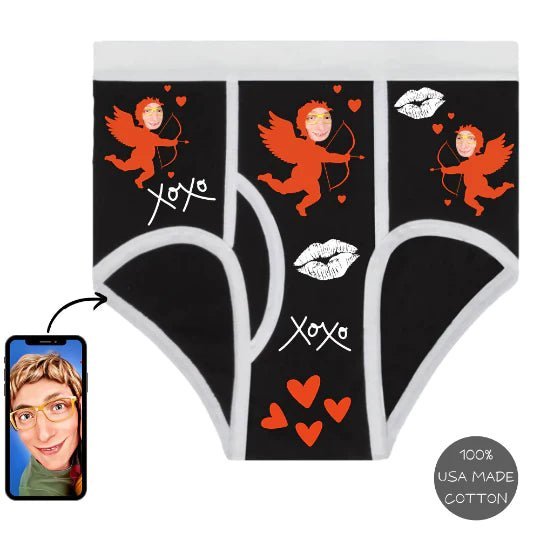 Personalized Valentine&#39;s High Waisted Women&#39;s Briefs