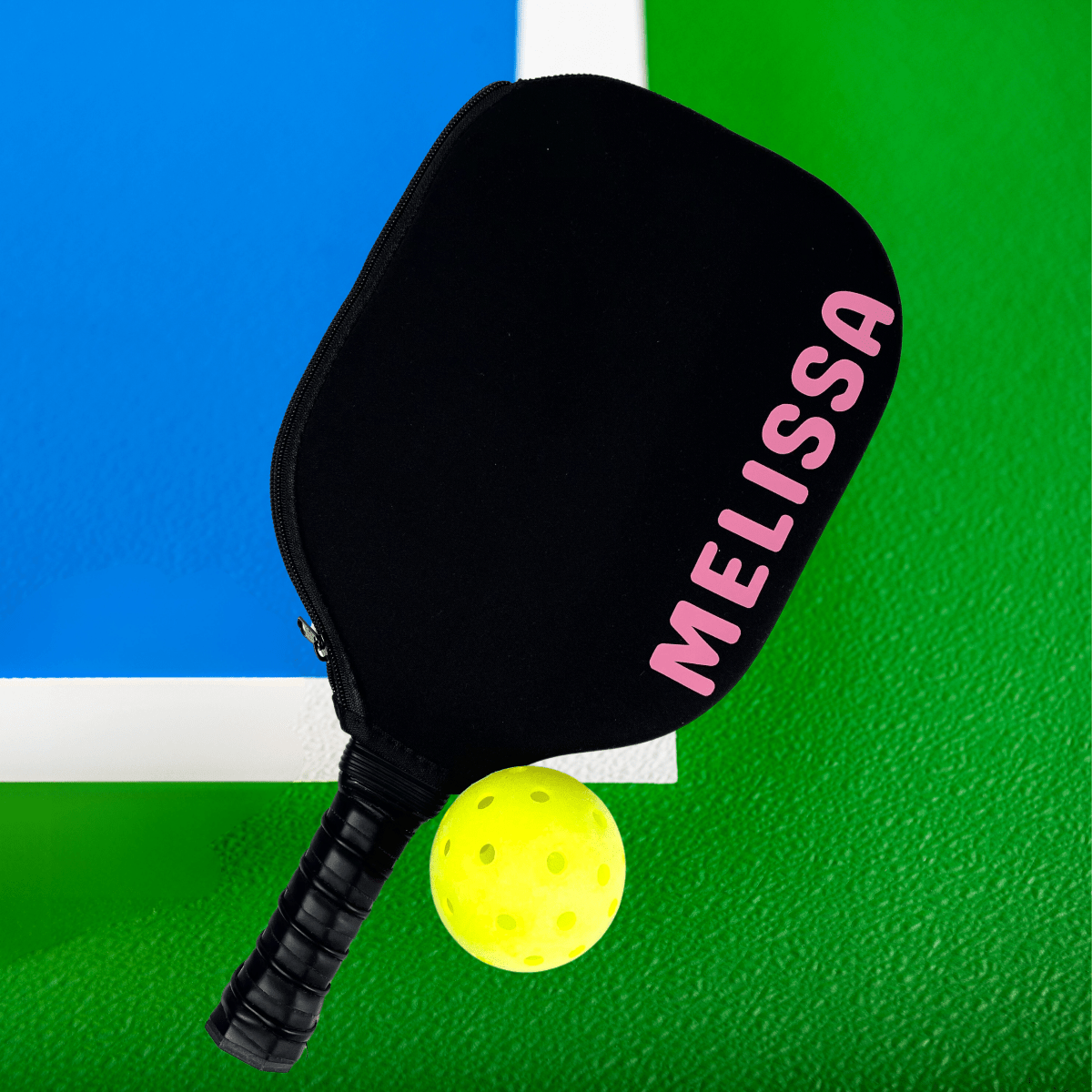 Personalized Pickleball Power Paddle Cover for her, Customized Gifts for Women by Groovy Girl Gifts
