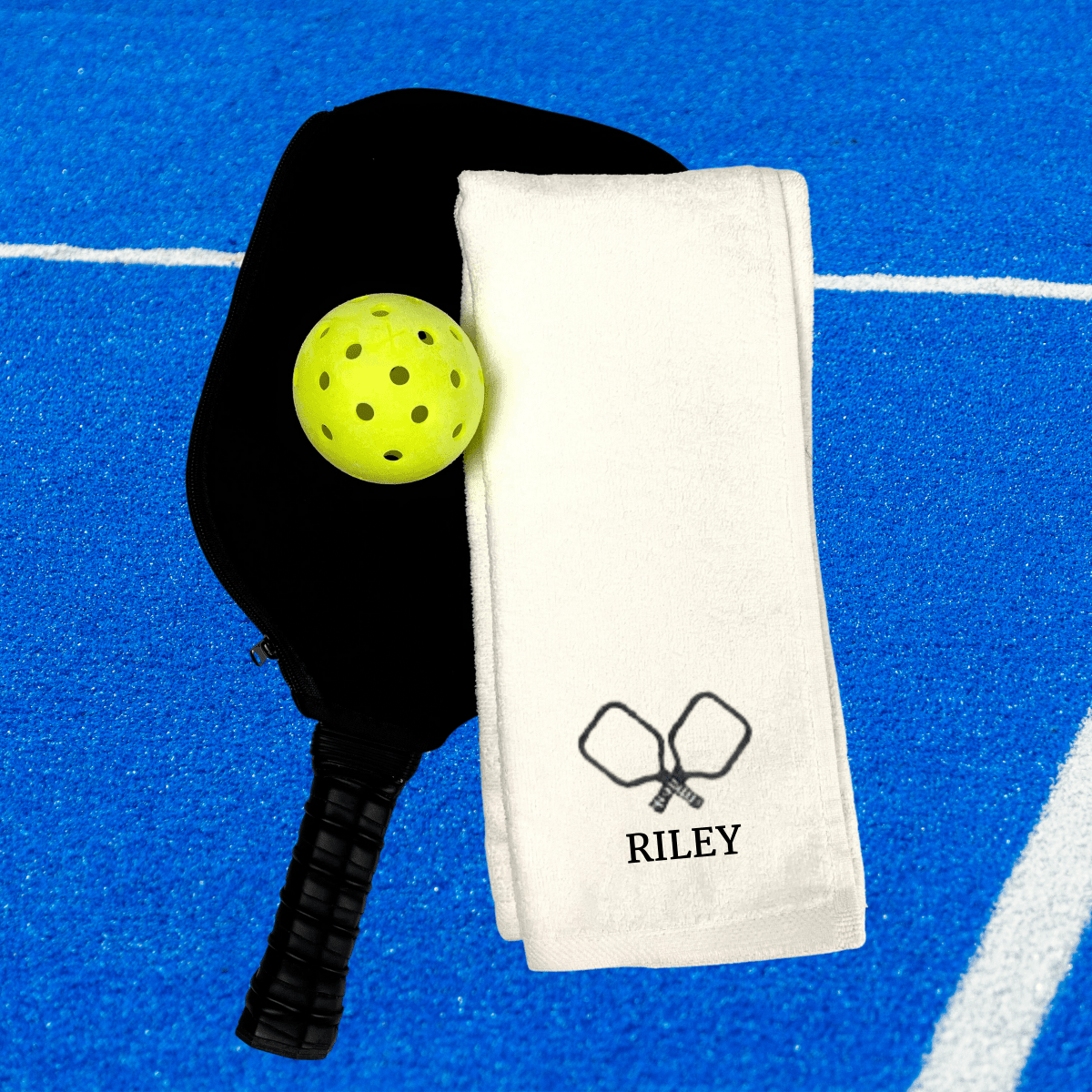 Personalized Pickleball Queen Towel for her, Customized Gifts for Women by Groovy Girl Gifts