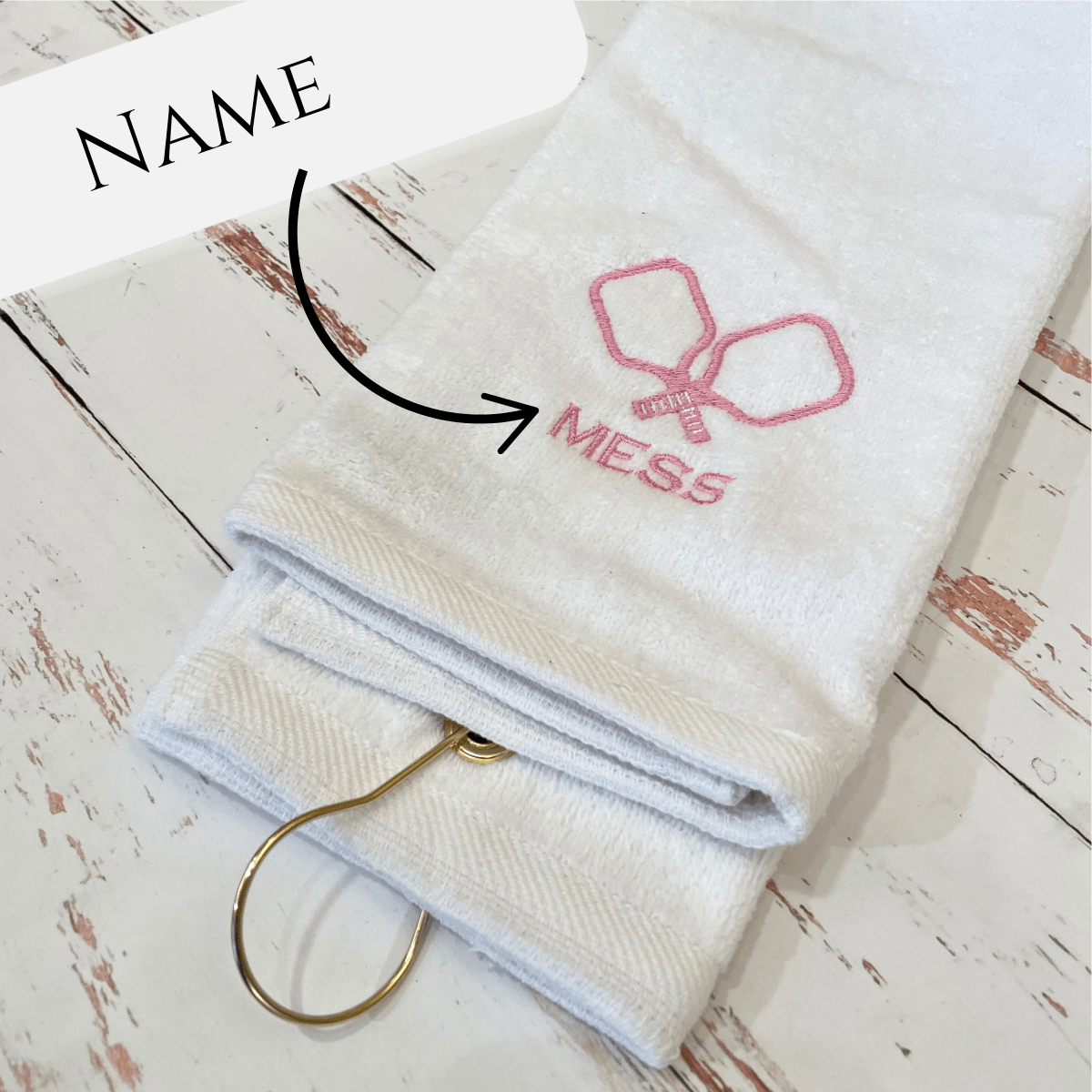 Personalized Pickleball Queen Towel for her, Customized Gifts for Women by Groovy Girl Gifts
