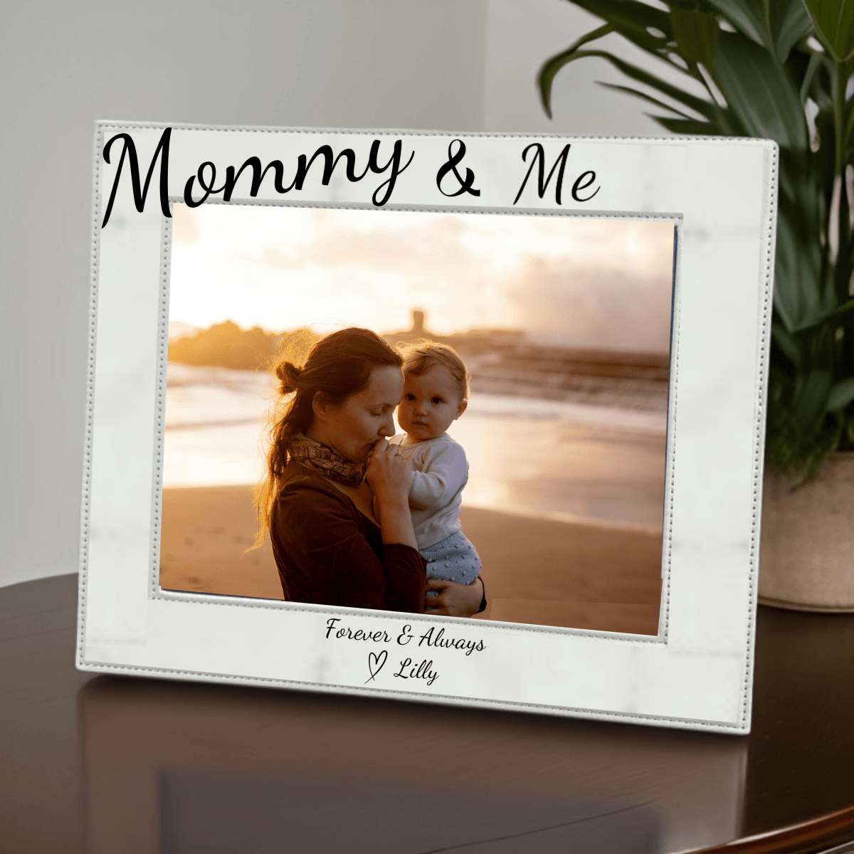 Personalized Heartfelt Memory Leather Frame for her, Customized Gifts for Women by Groovy Girl Gifts