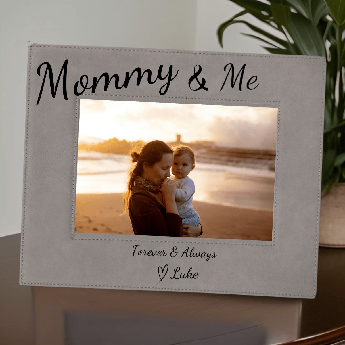 Personalized Heartfelt Memory Leather Frame for her, Customized Gifts for Women by Groovy Girl Gifts