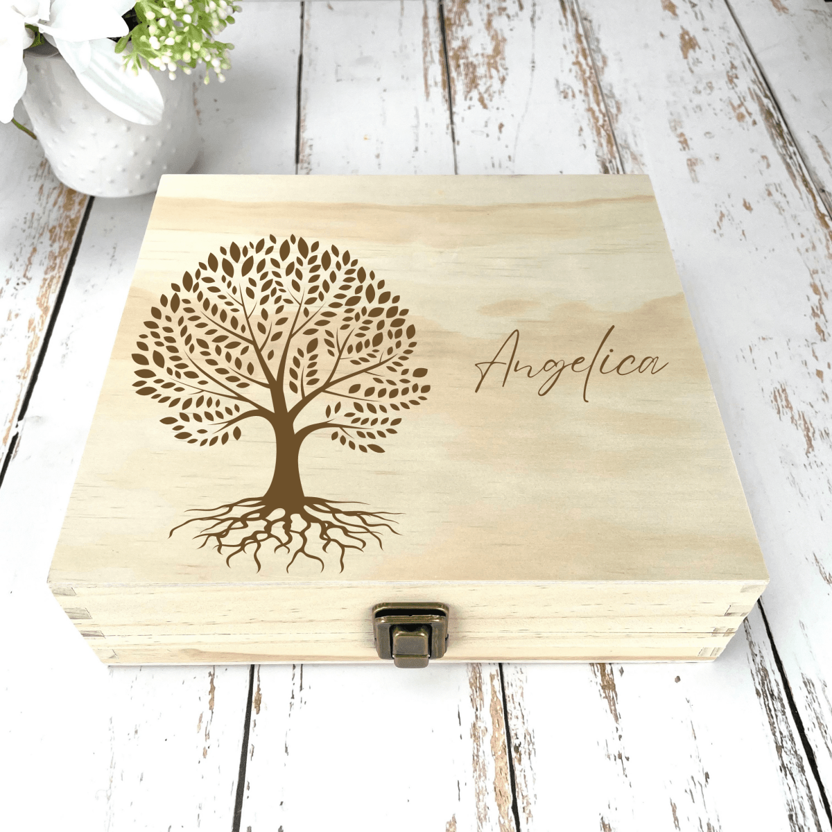 Personalized Sentimental Moments Custom Keepsake Box for her, Customized Gifts for Women by Groovy Girl Gifts