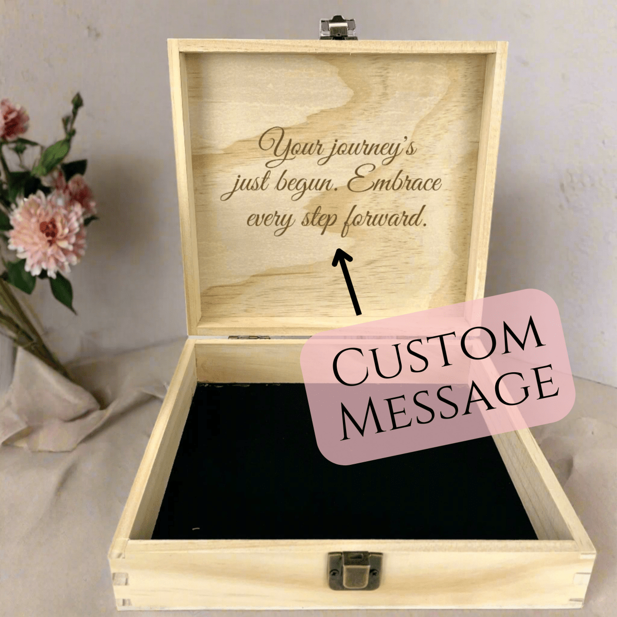 Personalized Graduation Celebration Keepsake Box for her, Customized Gifts for Women by Groovy Girl Gifts