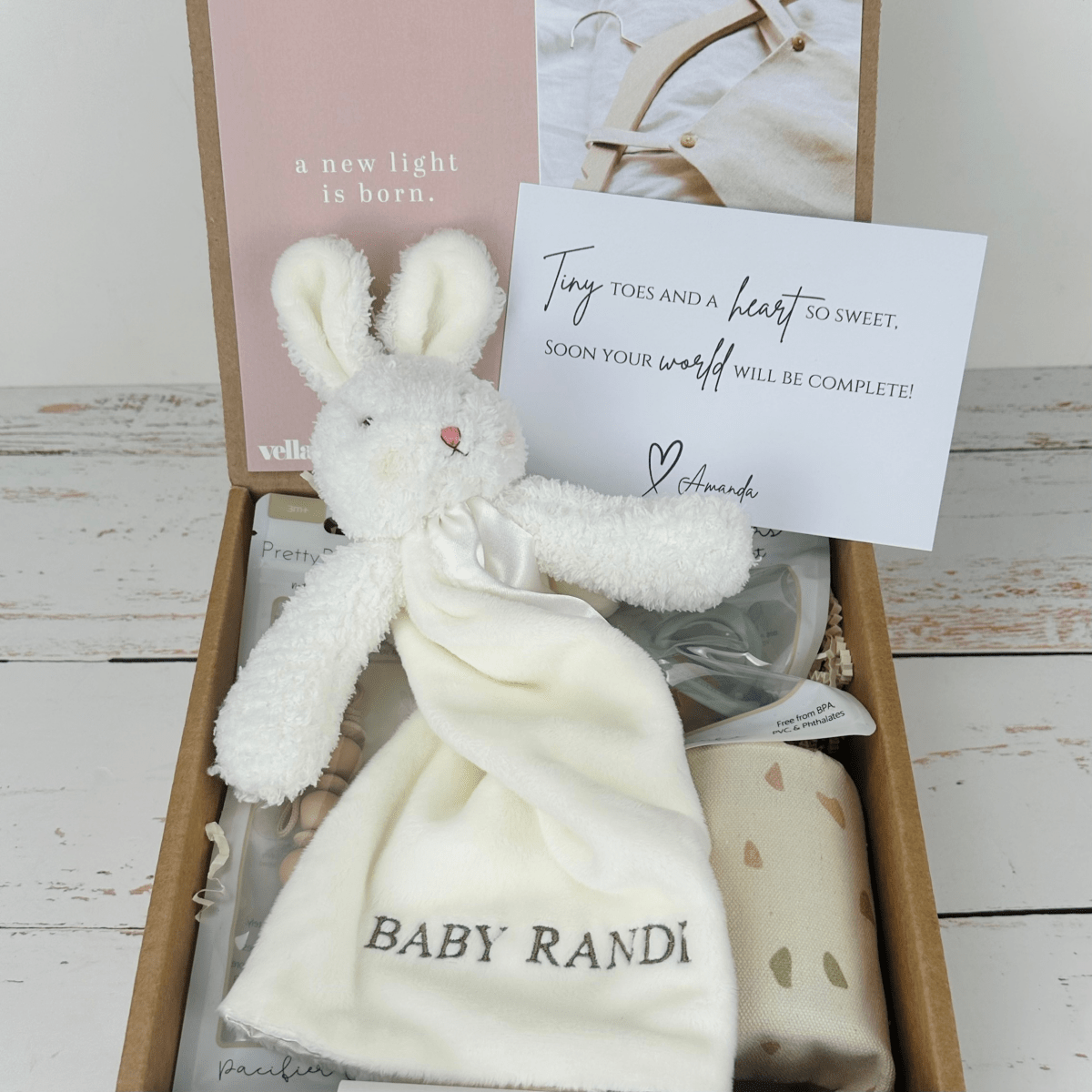 Personalized Deluxe Baby Gift Set for Expecting Moms for her, Customized Gifts for Women by Groovy Girl Gifts