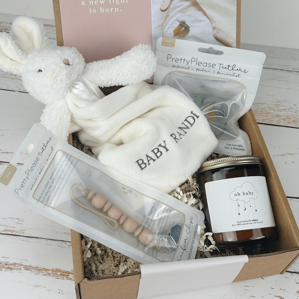Personalized Deluxe Baby Gift Set for Expecting Moms for her, Customized Gifts for Women by Groovy Girl Gifts