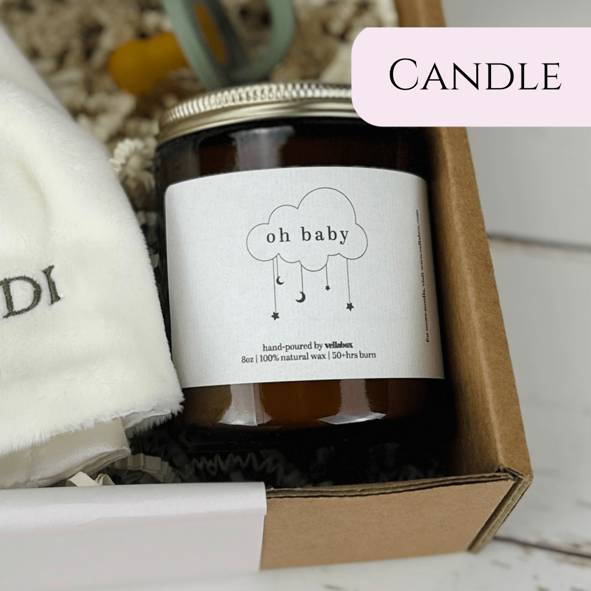 Personalized Deluxe Baby Gift Set for Expecting Moms for her, Customized Gifts for Women by Groovy Girl Gifts