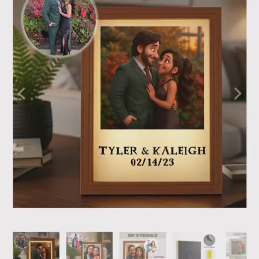 Animated Light Up Picture Frame