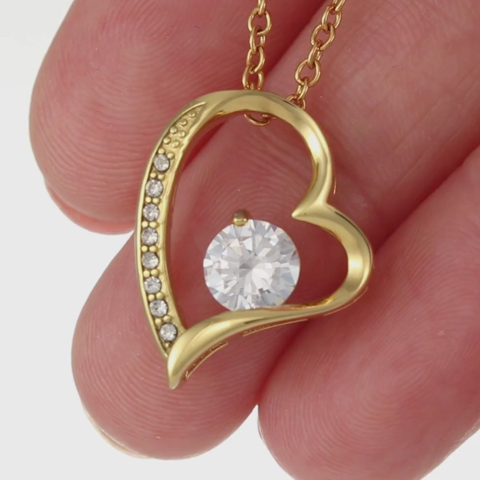 Forever in Love Necklace in Red Rose Heart Box