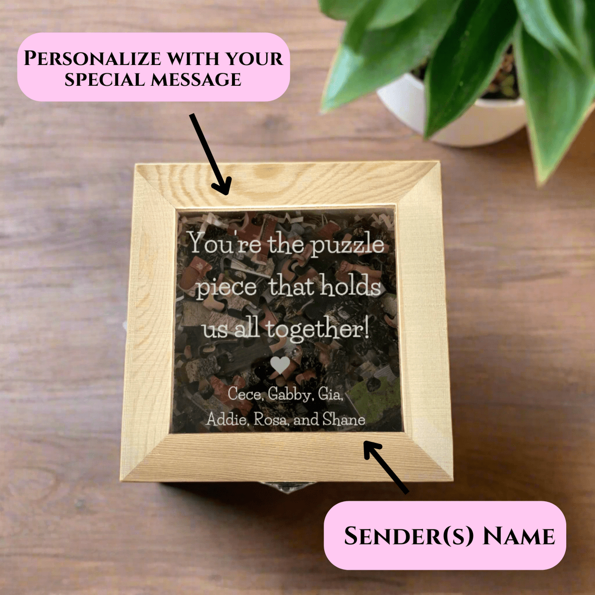 Personalized Mother's Day Memories Puzzle for her, Customized Gifts for Women by Groovy Girl Gifts