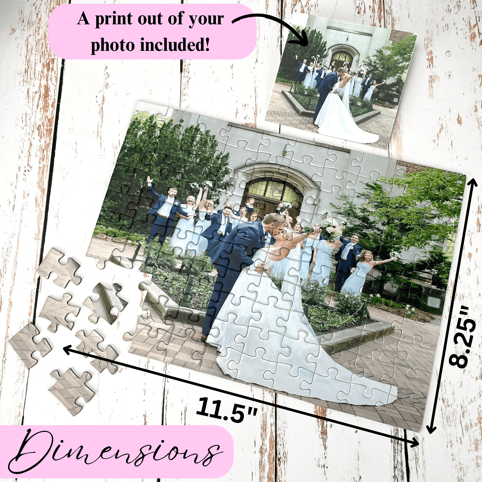 Personalized Forever Love Puzzle Keepsake for her, Customized Gifts for Women by Groovy Girl Gifts