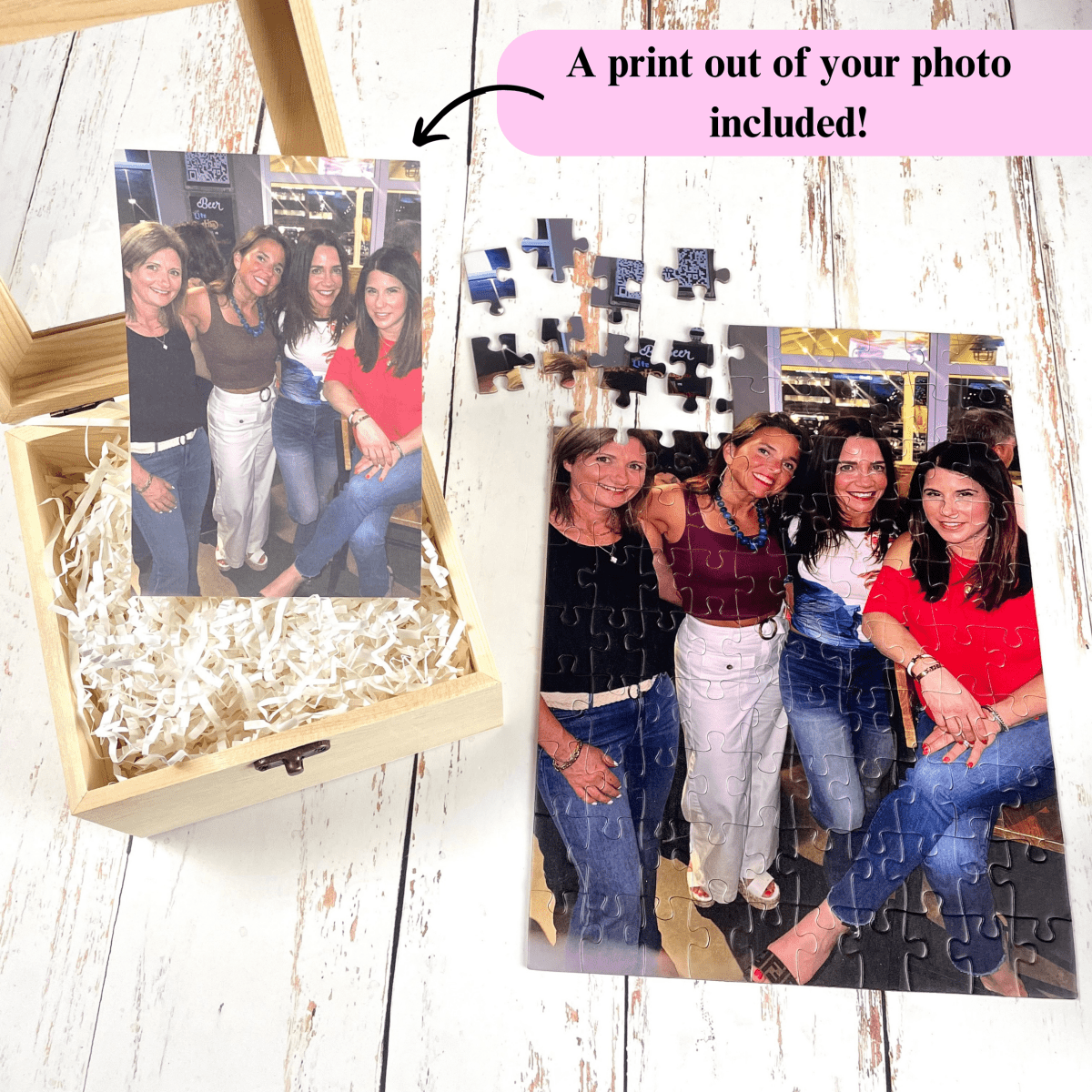Personalized 50th Birthday Memory Puzzle for her, Customized Gifts for Women by Groovy Girl Gifts