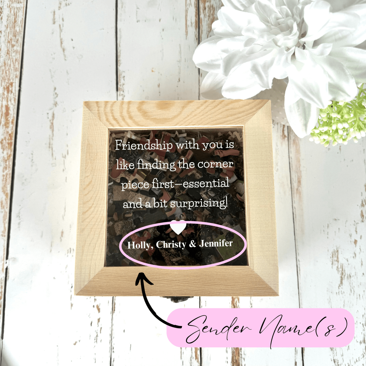 Personalized Birthday Puzzle Keepsake for her, Customized Gifts for Women by Groovy Girl Gifts