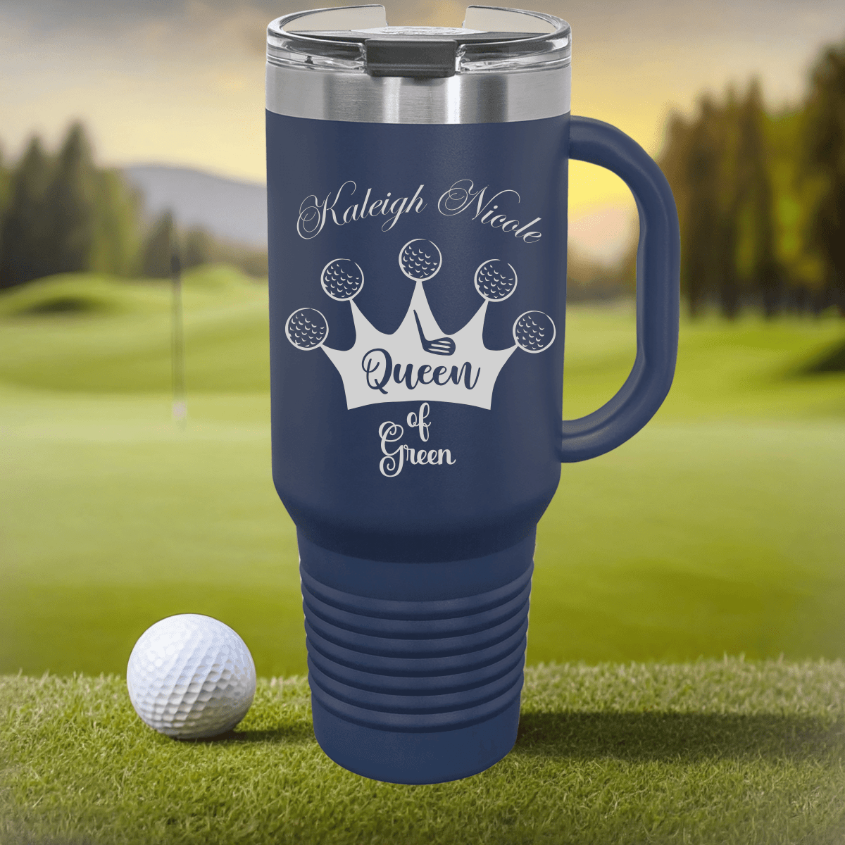 Personalized Personalized Queen of the Course Golf Tumbler for her, Customized Gifts for Women by Groovy Girl Gifts