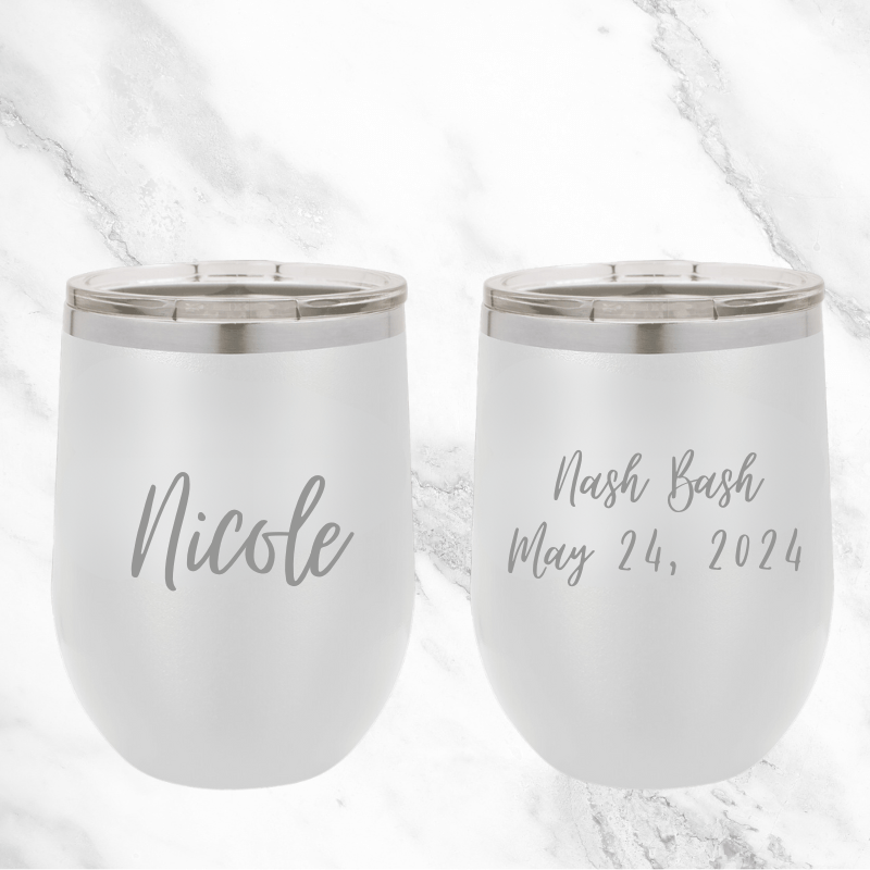 Personalized Sip and Celebrate Wine Tumbler for her, Customized Gifts for Women by Groovy Girl Gifts