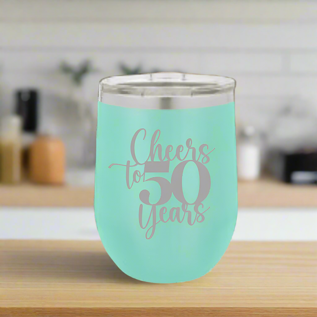 Personalized Fabulous Fifty Drinkware Tumbler for her, Customized Gifts for Women by Groovy Girl Gifts