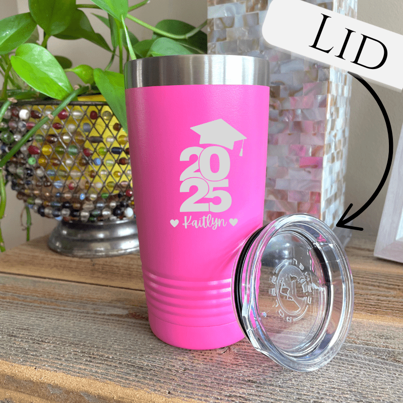 Personalized Custom Name Grad Tumbler for her, Customized Gifts for Women by Groovy Girl Gifts