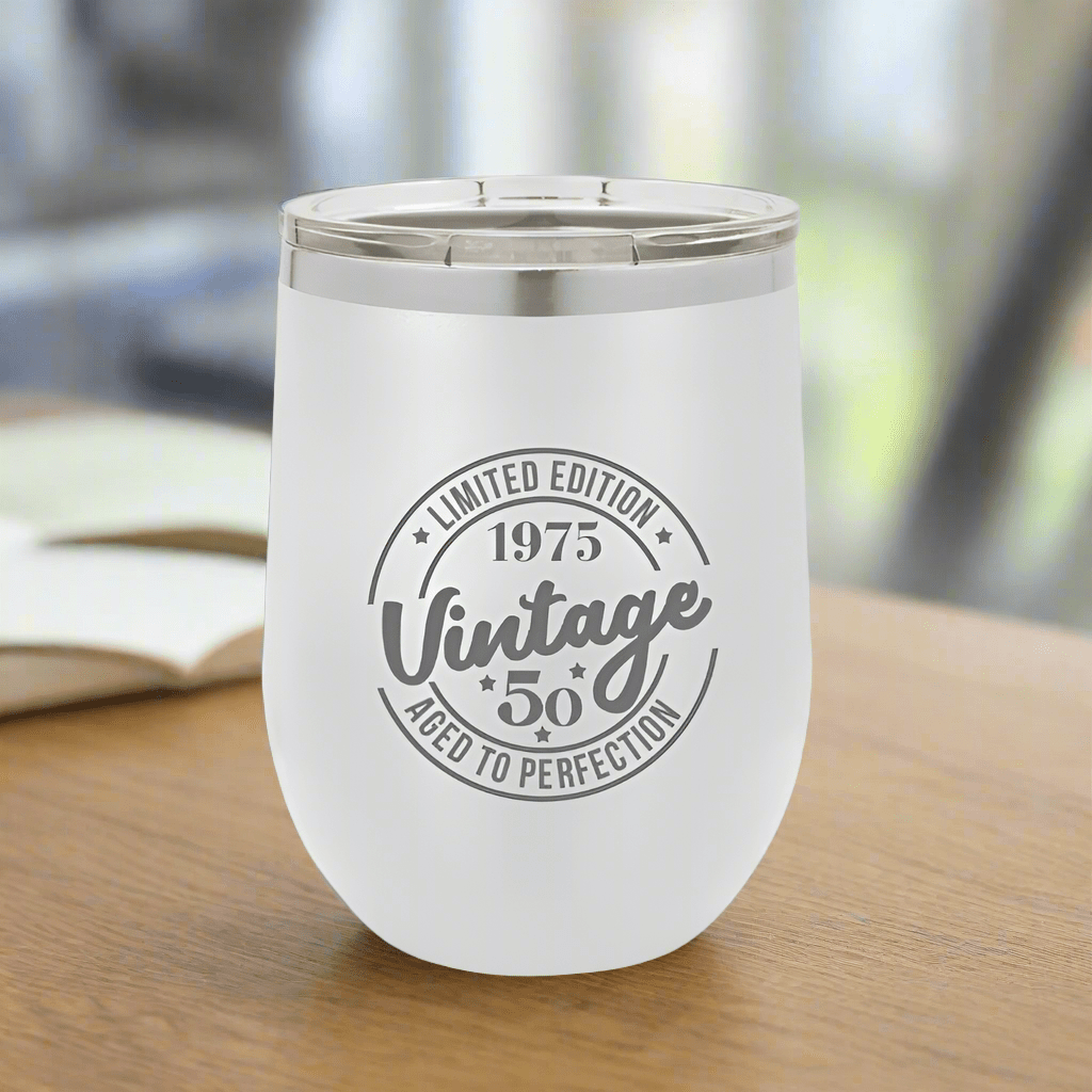 Personalized Fabulous Fifty Drinkware Tumbler for her, Customized Gifts for Women by Groovy Girl Gifts