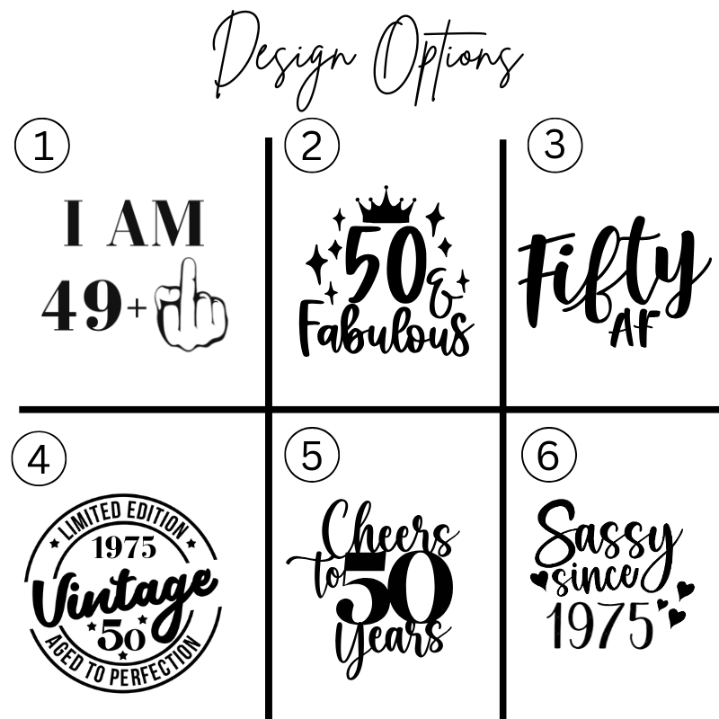 Personalized Fabulous Fifty Drinkware Tumbler for her, Customized Gifts for Women by Groovy Girl Gifts