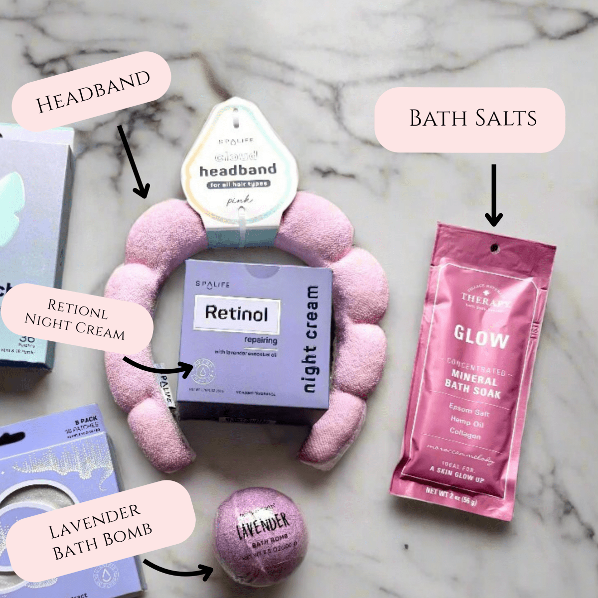 Personalized Blissful Anniversary Spa Gift Set for her, Customized Gifts for Women by Groovy Girl Gifts