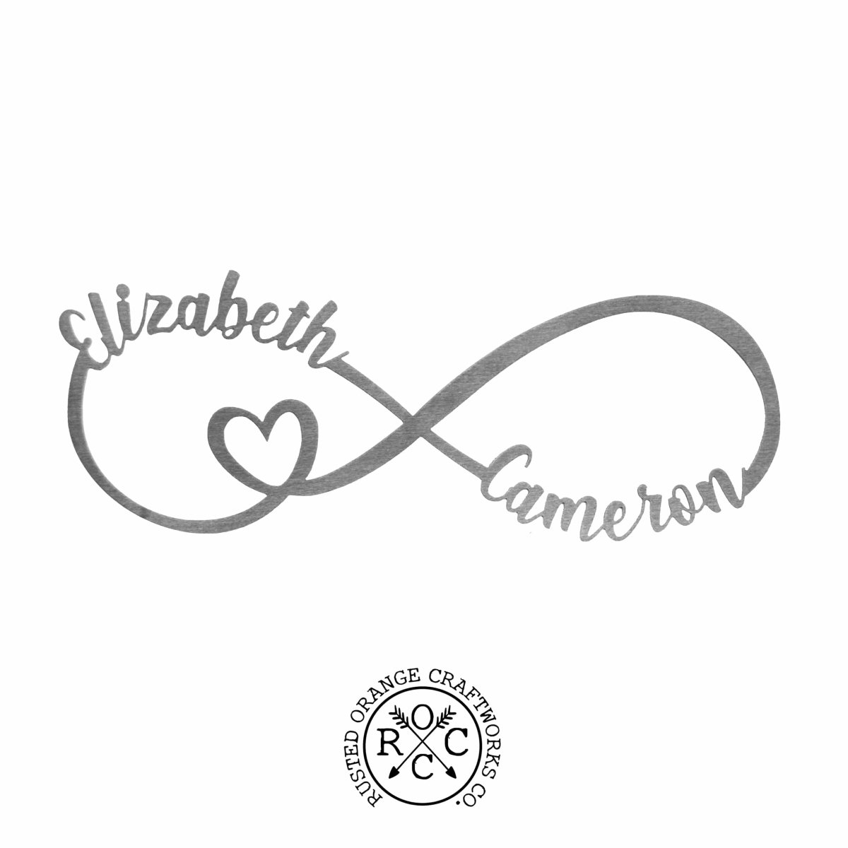 Personalized Infinite Love Home Sign for her, Customized Gifts for Women by Groovy Girl Gifts