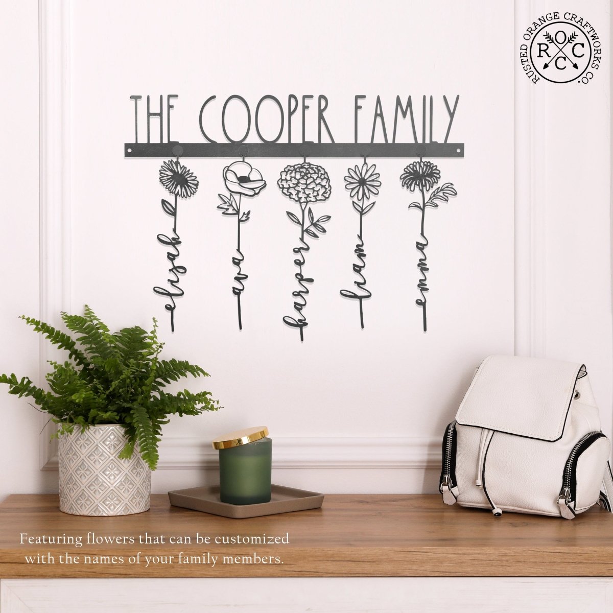 Personalized Our Family Garden Sign for her, Customized Gifts for Women by Groovy Girl Gifts