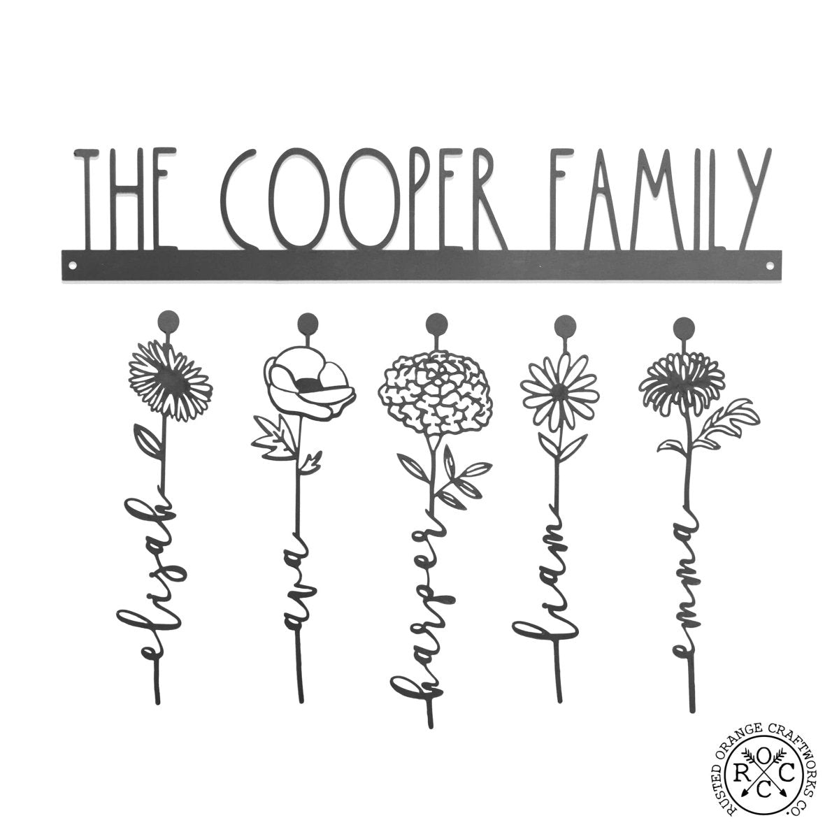 Personalized Our Family Garden Sign for her, Customized Gifts for Women by Groovy Girl Gifts