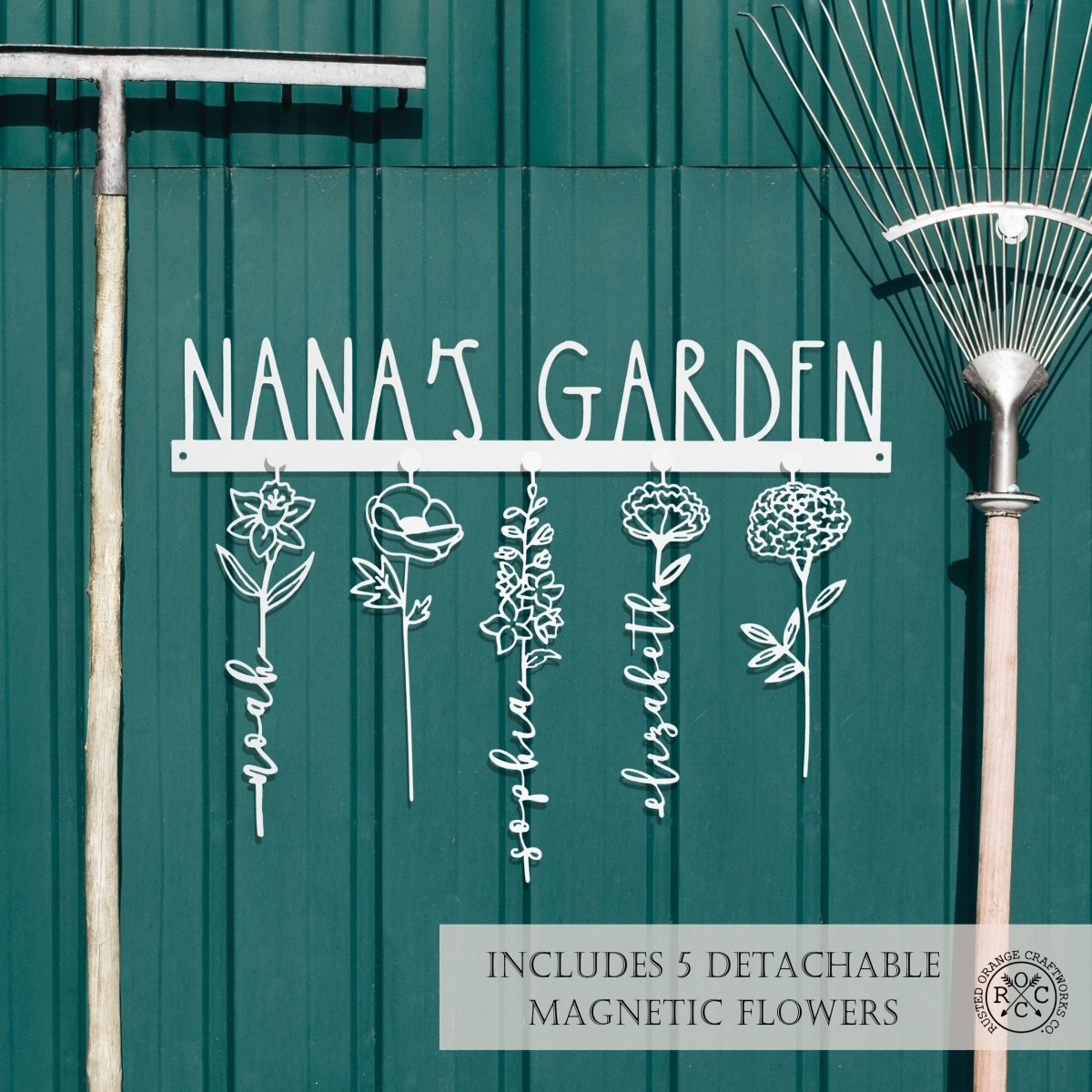 Personalized Our Family Garden Sign for her, Customized Gifts for Women by Groovy Girl Gifts