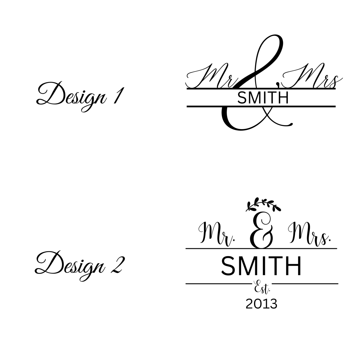 Personalized Mr &amp; Mrs Sentimental Serving Tray for her, Customized Gifts for Women by Groovy Girl Gifts